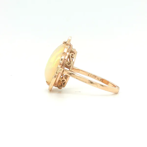 Ethopian Opal and Diamond Ring Image 3 Biondi Diamond Jewelers Aurora, CO