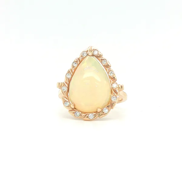 Ethopian Opal and Diamond Ring Biondi Diamond Jewelers Aurora, CO