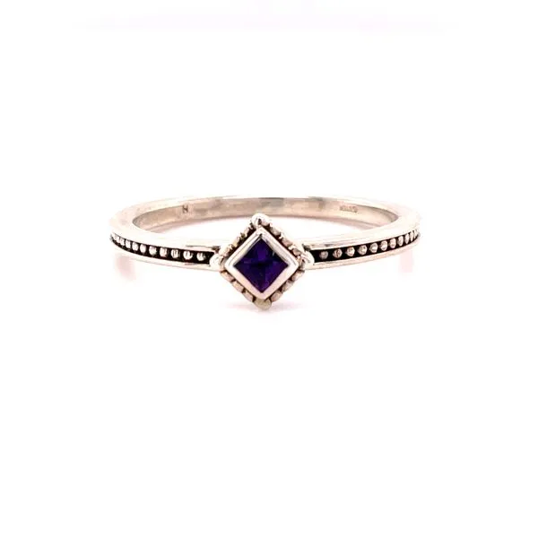 Sterling Silver Amethyst Stacker Ring Biondi Diamond Jewelers Aurora, CO