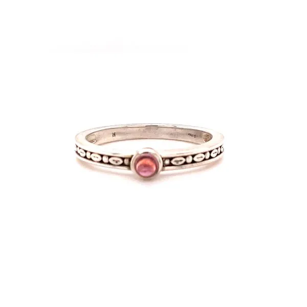 Sterling Silver Pink Tourmaline Cabochon Ring Biondi Diamond Jewelers Aurora, CO