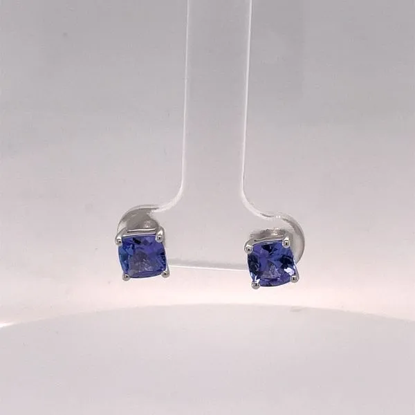 14KW Blue Tanzanite Stud Earrings Biondi Diamond Jewelers Aurora, CO