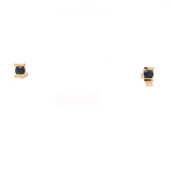 10K Yellow Gold Sapphire Stud Earrings Biondi Diamond Jewelers Aurora, CO