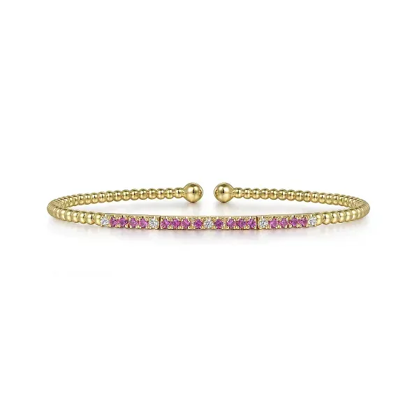 14KY Diamond and Ruby Bujukan Bracelet Biondi Diamond Jewelers Aurora, CO