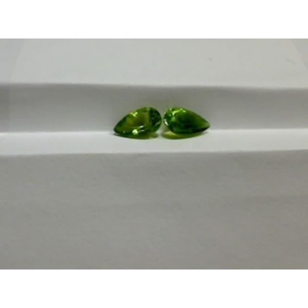 8 x 6MM Pear Natural Peridot Loose Gemstone Pair Biondi Diamond Jewelers Aurora, CO