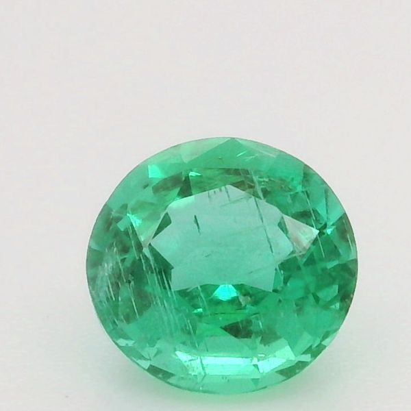0.89 Carat Round Colombian Emerald Loose Gemstone 6.3 mm Biondi Diamond Jewelers Aurora, CO