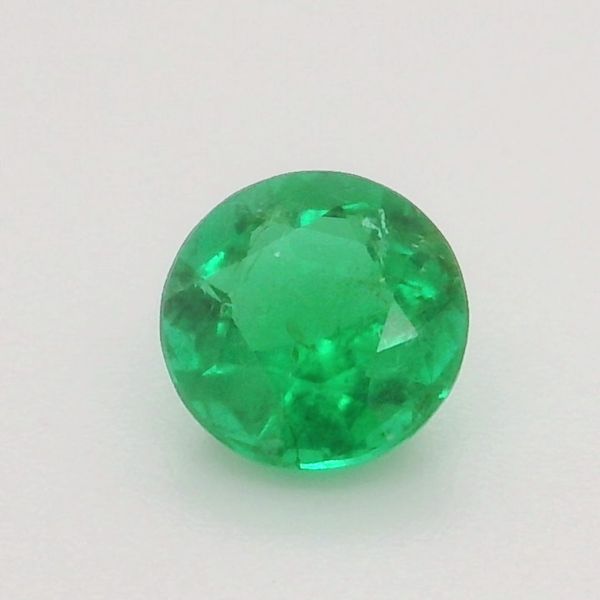 0.90 Carat Round Colombian Emerald Loose Gemstone 6.4 mm Biondi Diamond Jewelers Aurora, CO