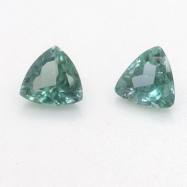 0.53 Carat Total Weight Trillion Alexandrite Matching Pair Biondi Diamond Jewelers Aurora, CO