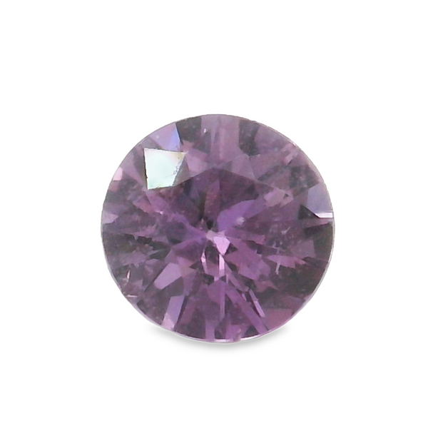 0.82 Carat Unheated Round Purple Sapphire Loose Gemstone Biondi Diamond Jewelers Aurora, CO