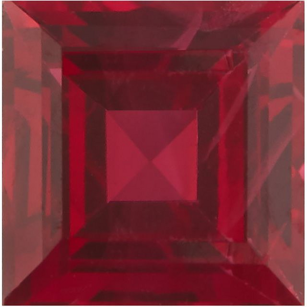 2 x 2 mm Square Step Cut AA Natural Ruby Loose Gemstone Biondi Diamond Jewelers Aurora, CO