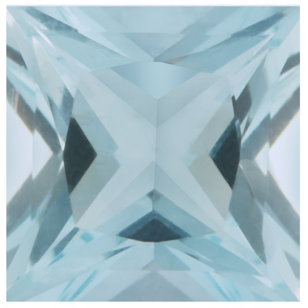 2 x 2 mm Princess Cut AA Natural Aquamarine Loose Gemstone Biondi Diamond Jewelers Aurora, CO