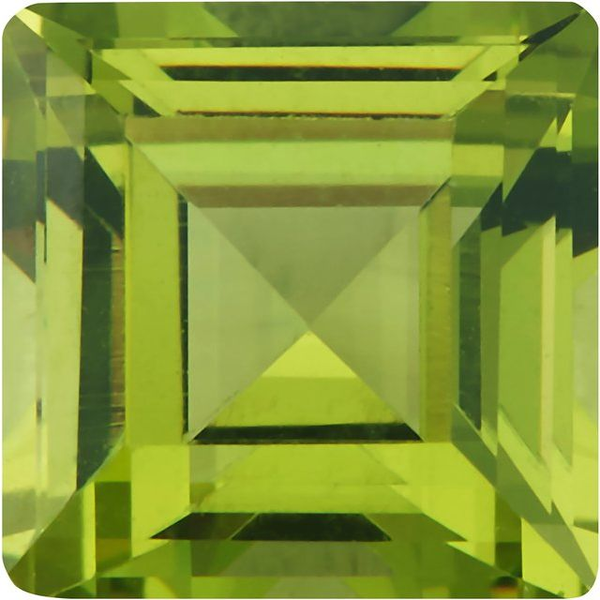 8 x 8MM Square Step Cut Imitation Peridot Loose Gemstone Biondi Diamond Jewelers Aurora, CO