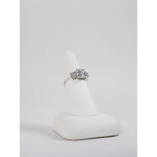 3 Stone Engagement Ring Image 2 Black River Diamond Company Medford, WI