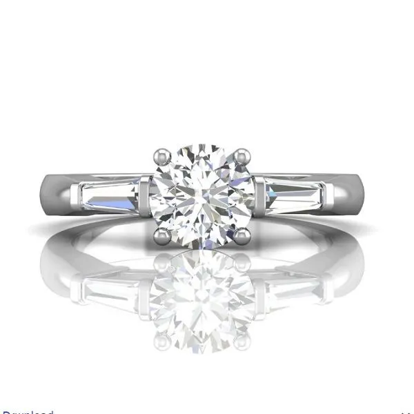 Martin Flyer Engagement Ring Black River Diamond Company Medford, WI