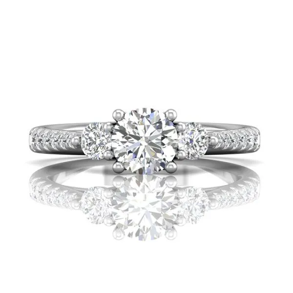 Martin Flyer Engagement Ring Black River Diamond Company Medford, WI