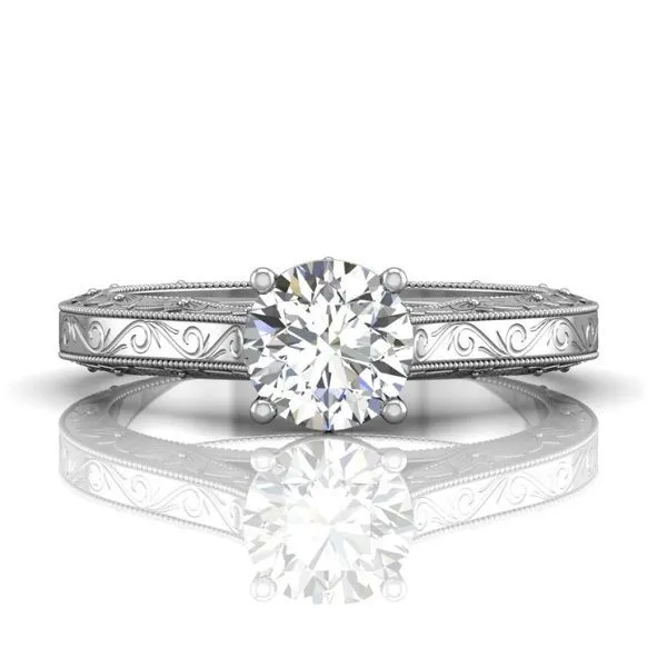 Martin Flyer Engagement Ring Black River Diamond Company Medford, WI