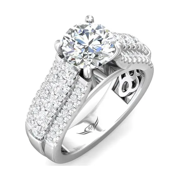 Martin Flyer Engagement Ring Black River Diamond Company Medford, WI