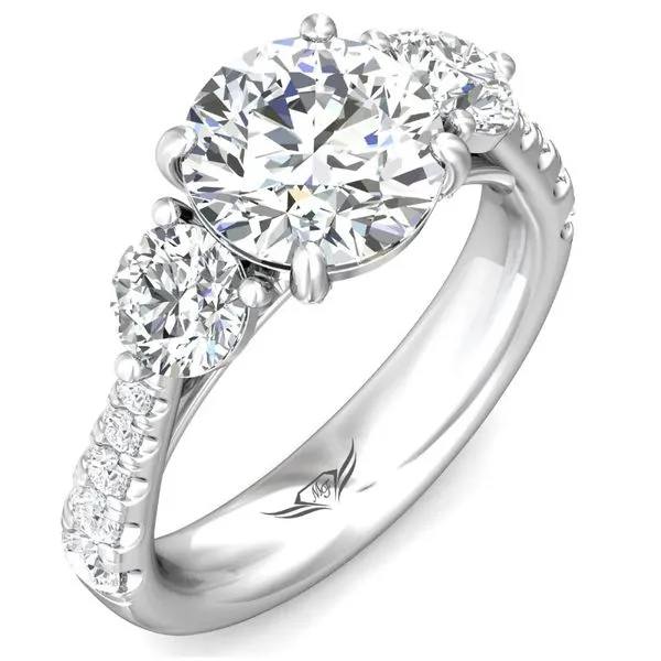 Martin Flyer Engagement Ring Black River Diamond Company Medford, WI