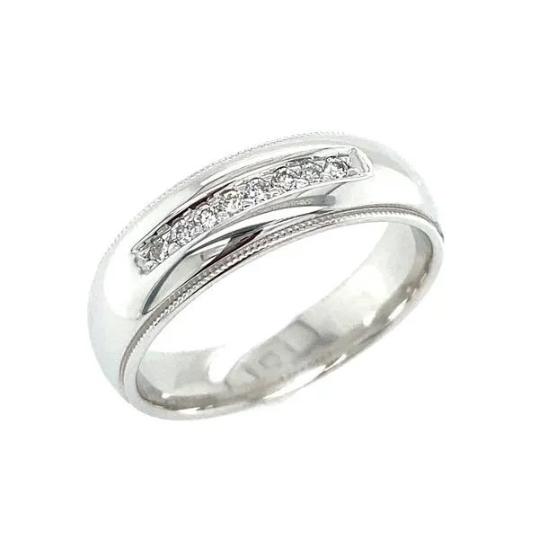 Wedding Band 00111500194 SS Mens Bands Black River Diamond