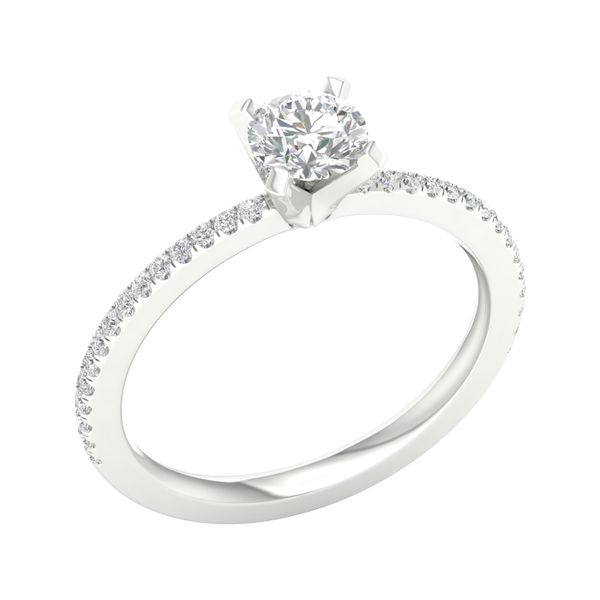14K White Round Lab-Grown Diamond Engagement Ring 1.15Tw Blocher Jewelers Ellwood City, PA