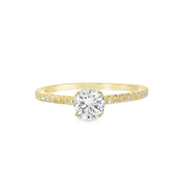 Diamond Engagement Ring 0.78 ct tw Round 14k Yellow Gold Blocher Jewelers Ellwood City, PA