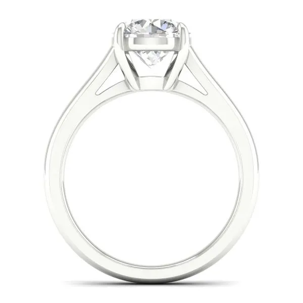 14K White Gold Lab Grown Diamond Round Solitaire Engagement Ring 2.01CT Image 3 Blocher Jewelers Ellwood City, PA