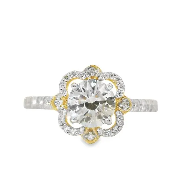 14K Yellow Gold Lab Grown Diamond Engagement Ring with 1.42Ctw Diamonds Blocher Jewelers Ellwood City, PA