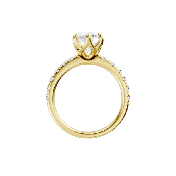 14K YG 2.56ct Marquise Cut Lab Grown Diamond Tulip Head Engagement Ring, Size 7, 3.04ctw, E/F, VS Image 2 Blocher Jewelers Ellwood City, PA