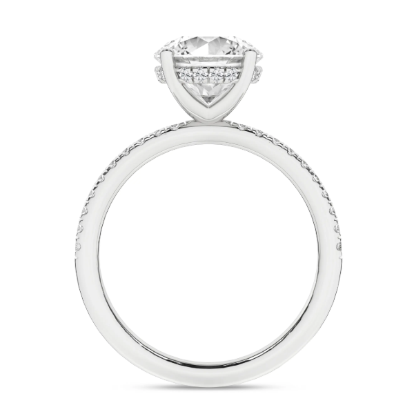 14K WG 2.51ct Round Lab Grown Diamond Hidden Halo Engagement Ring, Size 7, 2.79ctw, E/F, VS Image 2 Blocher Jewelers Ellwood City, PA