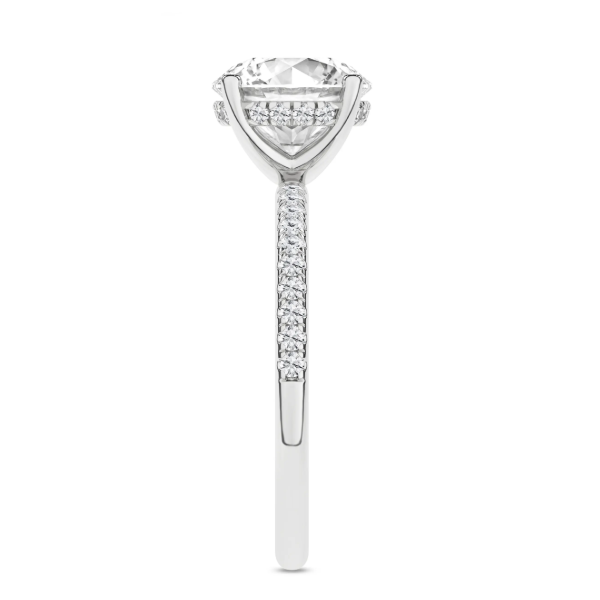 14K WG 2.51ct Round Lab Grown Diamond Hidden Halo Engagement Ring, Size 7, 2.79ctw, E/F, VS Image 3 Blocher Jewelers Ellwood City, PA