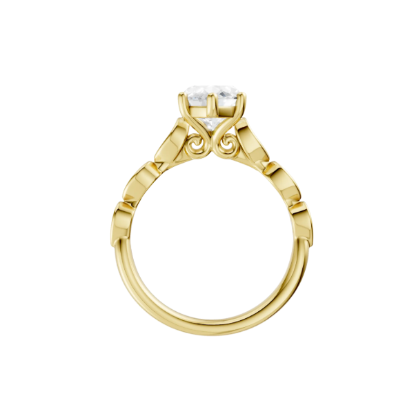 14K YG 2.03ct Marquise Cut Lab Grown Diamond Trellis Shank Engagement Ring, Size 7, 2.18ctw, E/F, VS Image 2 Blocher Jewelers Ellwood City, PA