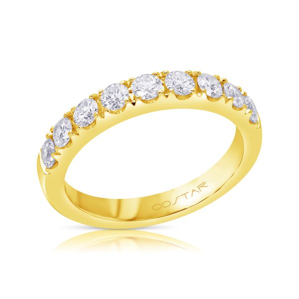 14K Yellow Gold Diamond Wedding Band 0.75CT Blocher Jewelers Ellwood City, PA