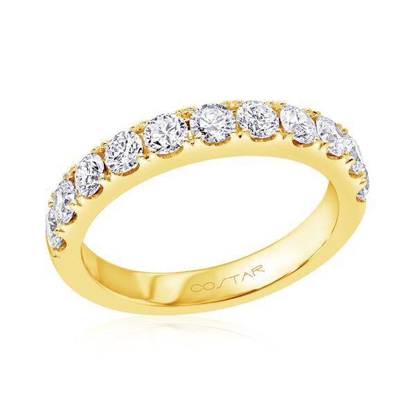 14K Yellow Gold Diamond Wedding Band 1.0CT Blocher Jewelers Ellwood City, PA