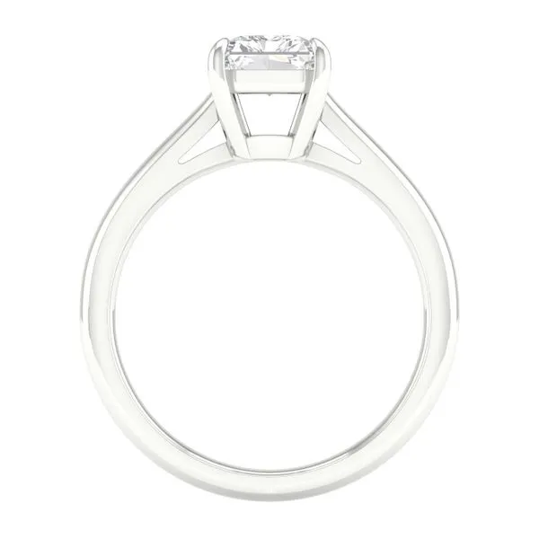 14K White Gold Lab Grown Diamond Radiant Solitaire Engagement Ring 1.53CT Image 2 Blocher Jewelers Ellwood City, PA