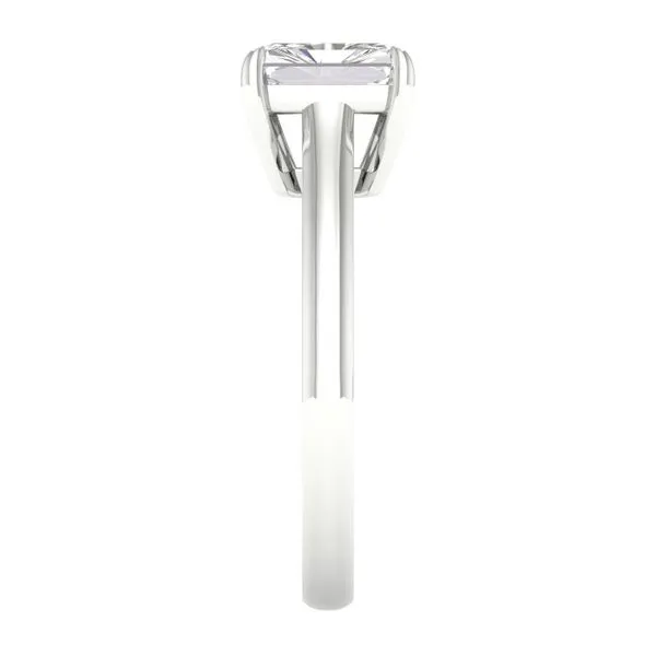 14K White Gold Lab Grown Diamond Radiant Solitaire Engagement Ring 1.53CT Image 3 Blocher Jewelers Ellwood City, PA
