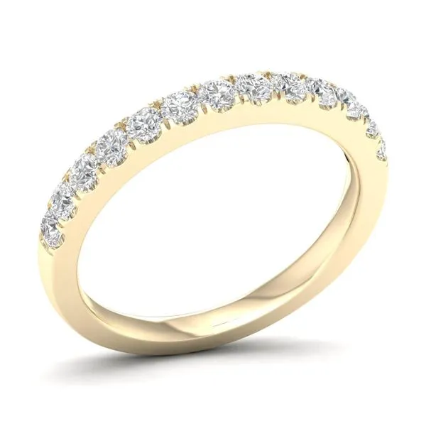 14K Yellow Gold Lab Grown Diamond Band with 13 Diamonds = 0.50Tw Size 7 Blocher Jewelers Ellwood City, PA