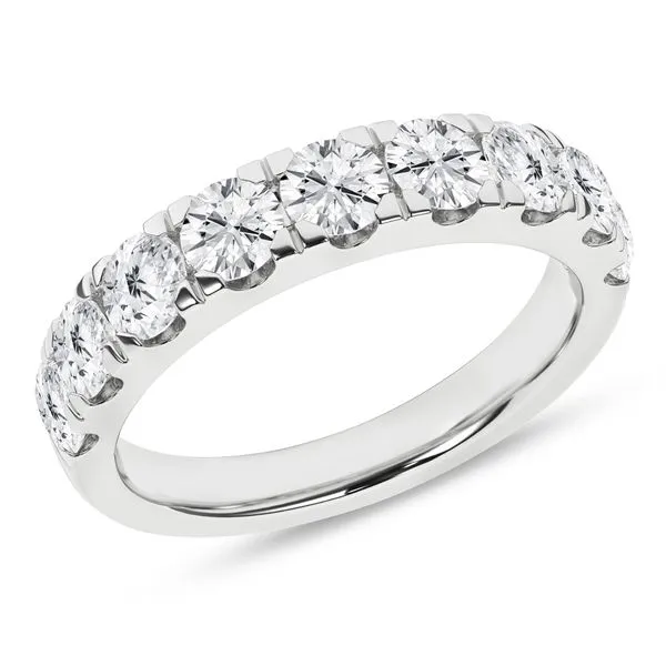 14K White Gold Lab-Grown Diamond Band 2.0CT Blocher Jewelers Ellwood City, PA