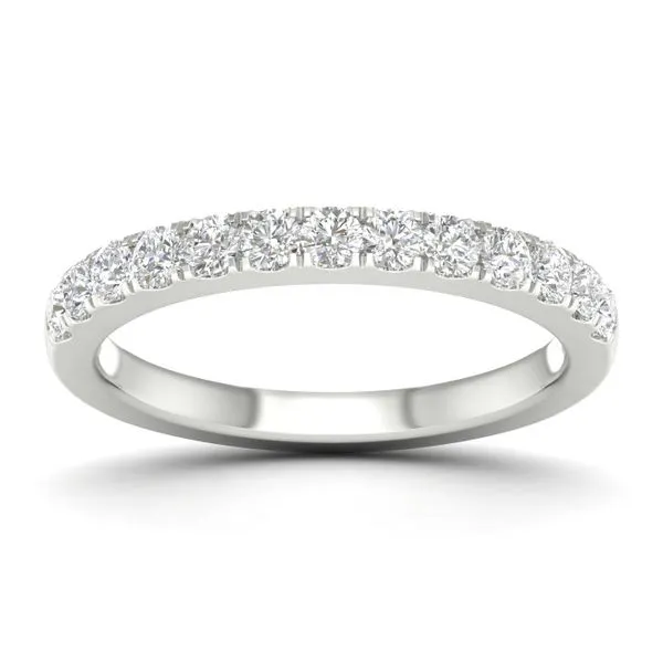 14K White Gold Lab Grown Diamond Band with 13 Diamonds = 0.50Tw Size 7 Blocher Jewelers Ellwood City, PA
