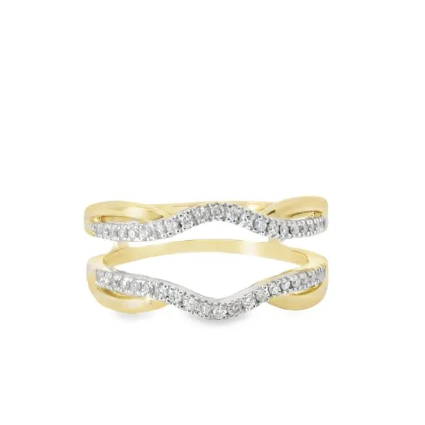 10K Yellow Gold Diamond Wedding Jacket with 0.20CTW Diamonds Blocher Jewelers Ellwood City, PA