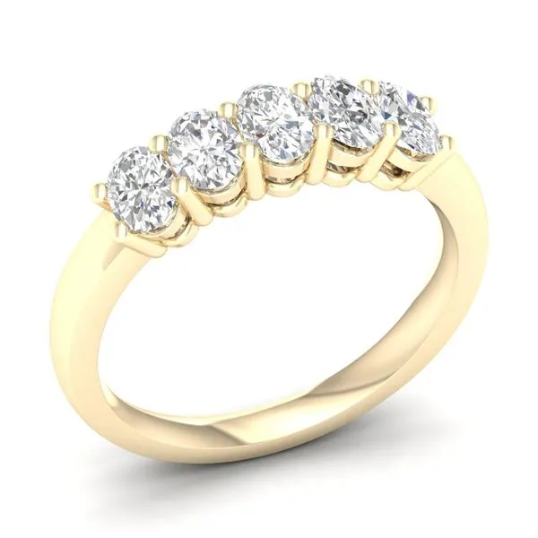 14K Yellow Gold Oval Diamond Band 1.0CT Blocher Jewelers Ellwood City, PA