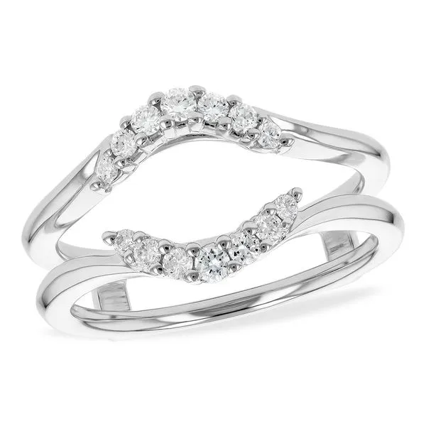 14K White Gold  0.24ctw Diamond Jacket, Size 7, With 14 Round Diamonds, G, SI 1-2 Blocher Jewelers Ellwood City, PA