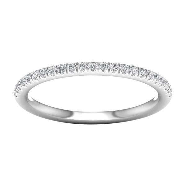 14K White Gold Lab Grown Diamond Band 0.18CTW Blocher Jewelers Ellwood City, PA