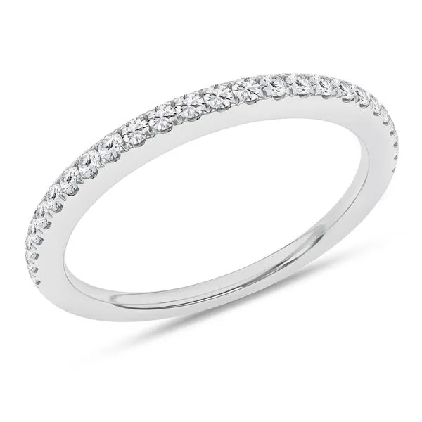 14K White Gold Lab Grown Diamond Band with 25 Diamonds = 0.15Tw Blocher Jewelers Ellwood City, PA