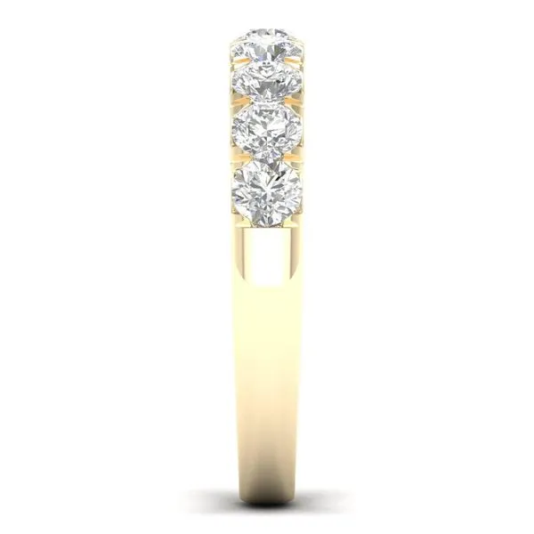 14K Yellow Gold Straight Lab-Grown Diamond Band 1.0CT Image 3 Blocher Jewelers Ellwood City, PA