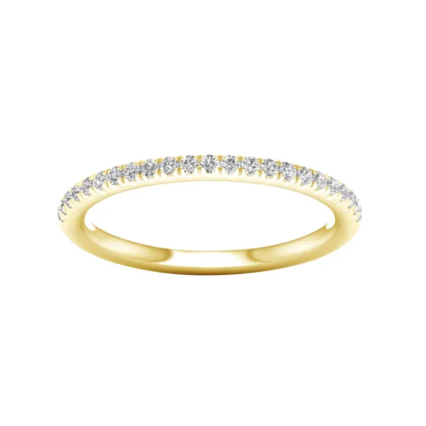 14K White Gold Lab Grown Diamond Band with 23 Diamonds = 0.18Tw Blocher Jewelers Ellwood City, PA