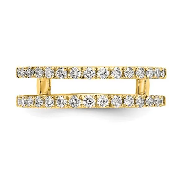 14K YG,  1/2 carat Lab Grown Diamond VS+ F+ Complete Ring Jacket, Size 7 Image 2 Blocher Jewelers Ellwood City, PA