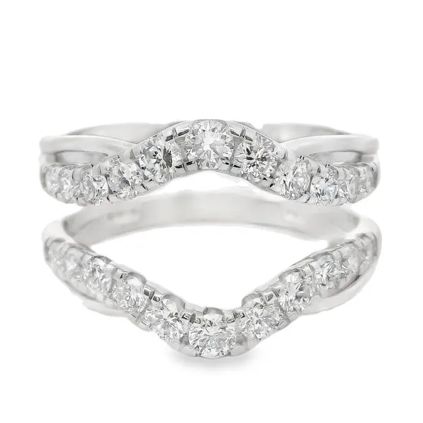 14K WG 1ctw Lab Grown Diamond Contoured Jacket, Size 7 Image 2 Blocher Jewelers Ellwood City, PA