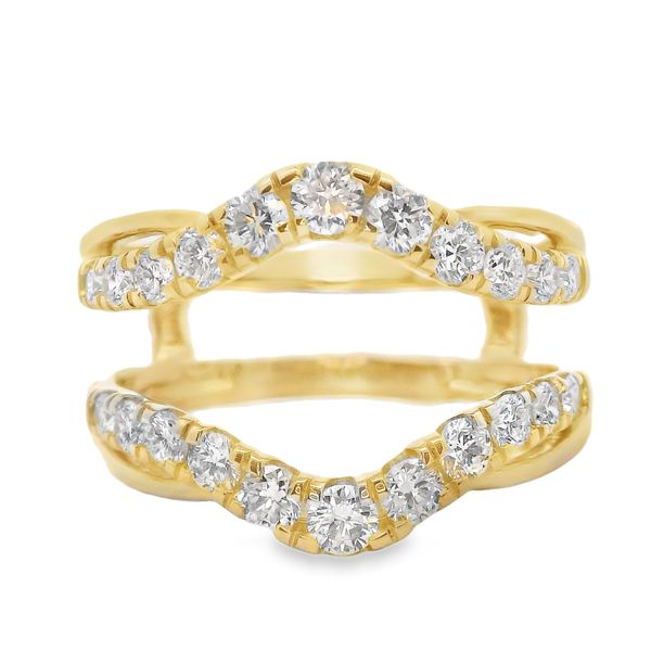 14K YG 1ctw Lab Grown Diamond Contoured Jacket, Size 7 Blocher Jewelers Ellwood City, PA