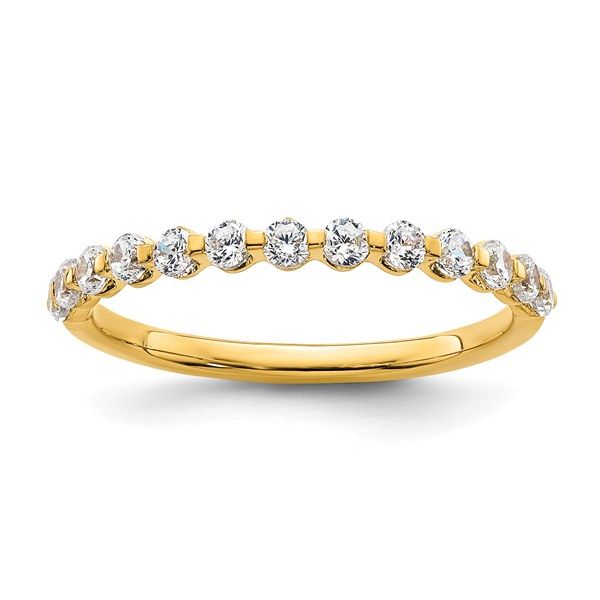 14K Yellow Gold, 1/2 Carat Lab Grown Diamonds, VS, D, E, F, Band Size 7 Blocher Jewelers Ellwood City, PA