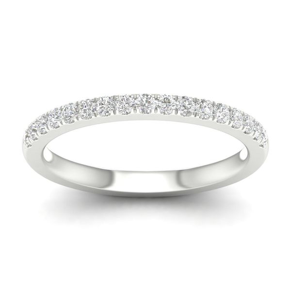 14K WG 1/4ctw Lab Grown Diamond Band, Size 7, 17 Round Diamonds, E/F, VS Image 2 Blocher Jewelers Ellwood City, PA