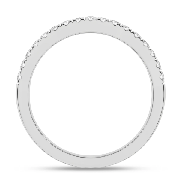 14K WG 1/4ctw Lab Grown Diamond Band, Size 7, 17 Round Diamonds, E/F, VS Image 3 Blocher Jewelers Ellwood City, PA